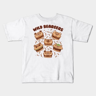 Wild Beargers Cheeseburger Bear by Tobe Fonseca Kids T-Shirt